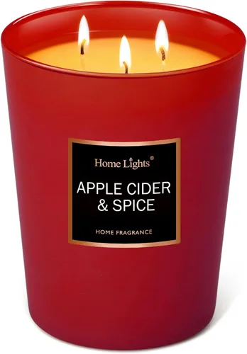 Vista 16 de HomeLights - Velas perfumadas Tarro grande de 33.3 onzas, vela de soja natural 130 horas con 3 mechas de algodón, velas de fragancia