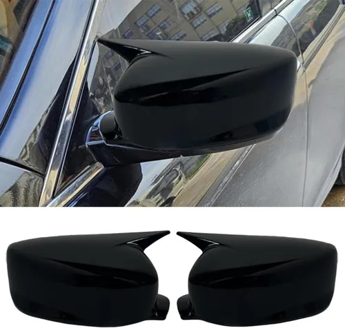 Vista 10 de XITER 2 unids ABS plástico buey cuerno lateral espejo retrovisor cubierta Trim para Honda Accord 8th 2008 2009 2010 2011 2012 Accesorios - sin señal