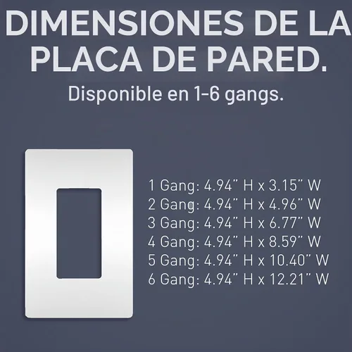 Vista 4 de Pass & Seymour RWP26WCC10 - Plato de pared, plástico, 0.04 onzas (1 gramo), color blanco, RWP26WCC10