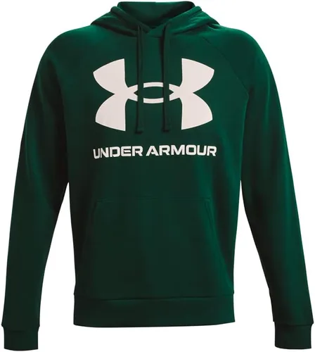 Vista 10 de Under Armour mens Rival Fleece Big Logo Hoodie (176) Fresh Clay/ Onyx White