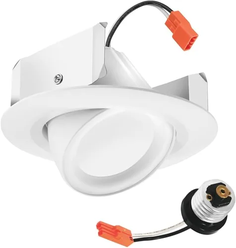 Vista 22 de Juno RB4SC RGBW MW M6 RetroBasics Retrofit Smart Downlight, conmutable, RGBW, 4 pulgadas, blanco mate