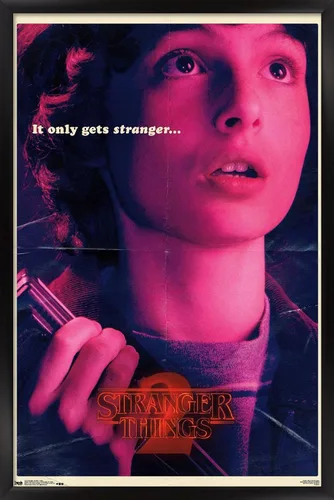Vista 9 de Netflix Stranger Things: Temporada 2 - Póster de pared de Mike, 22.4 x 14.7 pulgadas, versión con marco de madera de Barnwood