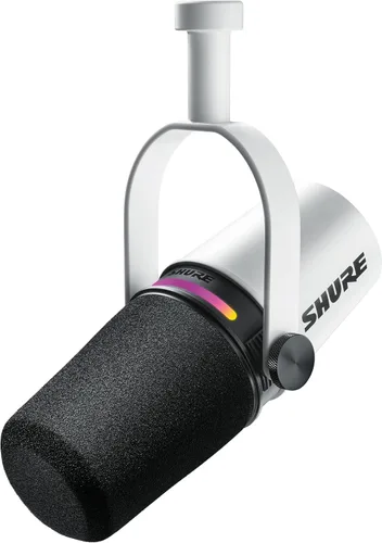 Vista 13 de Shure MV7i - Micrófono inteligente USB-C y XLR para podcasting, música y transmisión con interfaz de audio incorporada, modo de nivel automático
