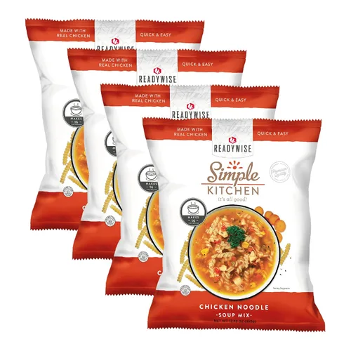 Vista 10 de Simple Kitchen - Mezcla de sopa de tomate y albahaca, 17 porciones para preparación de comidas familiares, vegetariana, sin gluten y liofilizada
