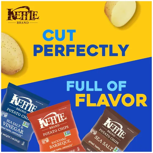 Vista 4 de Kettle Brand Patatas fritas en paquete variado, 1 onza, 20