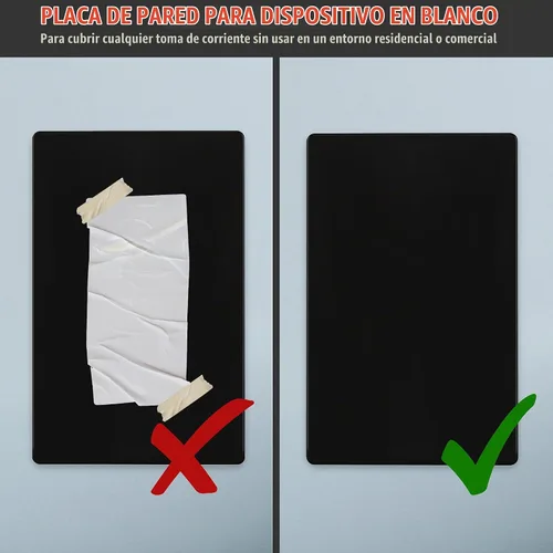 Vista 4 de ENERLITES - Placa de pared sin tornillos, cubierta de tomacorriente para ocultar imperfecciones, tamaño estándar, 1 cuadrilla, 4.68 x 2.93 pulgadas
