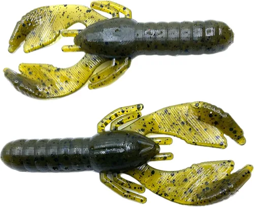 Vista 11 de Phat Pak Baits - Beasty Bug Jr Ned Rig Craw Finesse Bass Señuelo de pesca de plástico suave 20ct 2.8" Bicho Bama