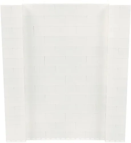 Vista 71 de EverBlock Kit de pared de 5 x 4 pies Bloques de construcción modulares Sistema de pared para edificios, pantallas y estructuras Divisor