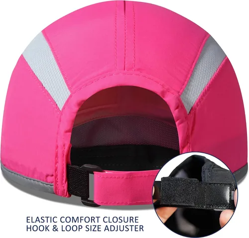 Vista 3 de GADIEMKENSD Sombrero reflectante plegable para exteriores, diseño sin estructura, protección solar UPF 50+, sombreros deportivos para mujeres