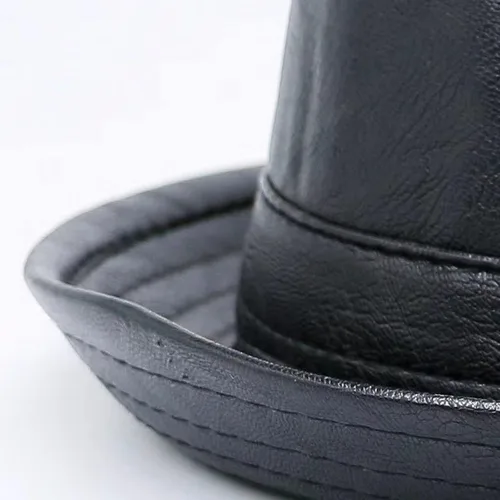 Vista 5 de Sombrero de cuero sintético para hombre
