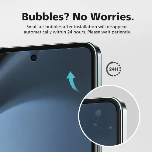 Vista 7 de [Paquete de 3+3] para Samsung Galaxy Z Flip 3 0.18 oz, protector de pantalla mate antirreflejos EPU+TPU, cubierta completa en el interior + 3