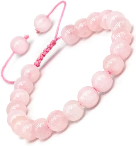 Vista 12 de Pulsera ajustable de 8 mm con gemas naturales, pulseras unisex de cristal hechas a mano para meditación, yoga, sanación espiritual y energía