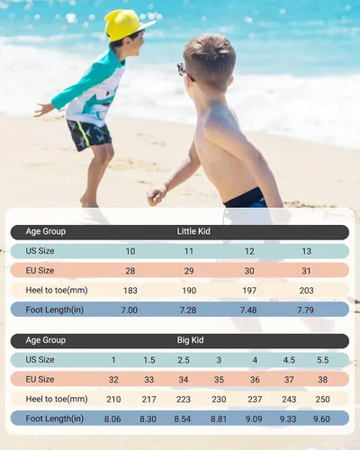 Vista 5 de Sandalias para niños y niñas, zapatos de verano con correas ajustables, sandalias deportivas resistentes al agua para niños pequeños y grandes