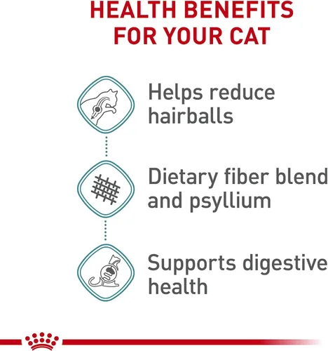Vista 3 de Royal Canin Feline Care Nutrition Hairball Care Alimento seco para gatos adultos, bolsa de 3 libras