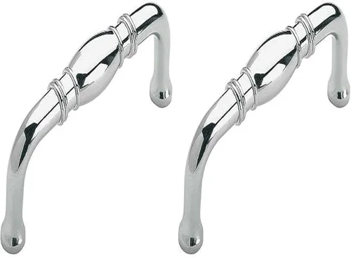 Vista 35 de Amerock Granby 3-3/4 pulgadas (96 mm) de centro a centro Bronce champán Tirador de gabinete - paquete de 10 unidades Champagne bronce