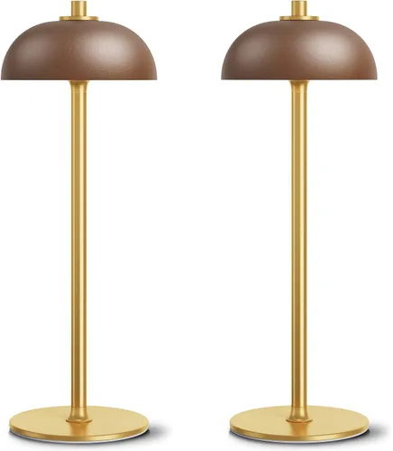 Vista 10 de Lámpara de mesa inalámbrica recargable – Luz de mesa con pilas de 5000 mAh, lámpara de mesa LED regulable continua de 3 colores con función