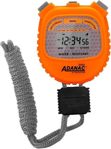 Vista 10 de Cronómetro digital MARATHON Adanac 3000 con pantalla extra grande y botones, resistente al agua, negro, 1