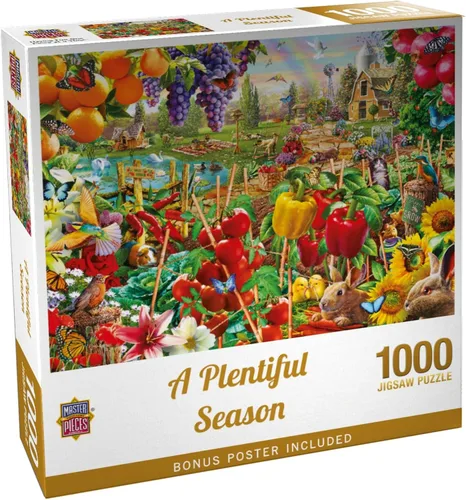 Vista 5 de Masterpieces Rompecabezas de 300 piezas para adultos y familias, una temporada abundante, 19.25 x 26.63 pulgadas