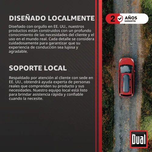 Vista 4 de Dual Electronics DMR74 Estéreo de coche doble DIN con pantalla táctil de 7