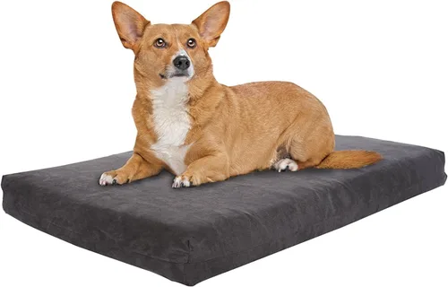 Vista 15 de Cama para perro de espuma ortopédica lavable con memoria de Pet Support Systems, mediana, 34 pulgadas x 22 pulgadas x 4 pulgadas, azul denim