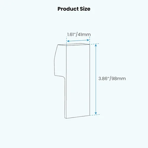 Vista 7 de gotonovo Accesorio de repuesto para lavabo de ducha de baño, 1.378 in, níquel cepillado