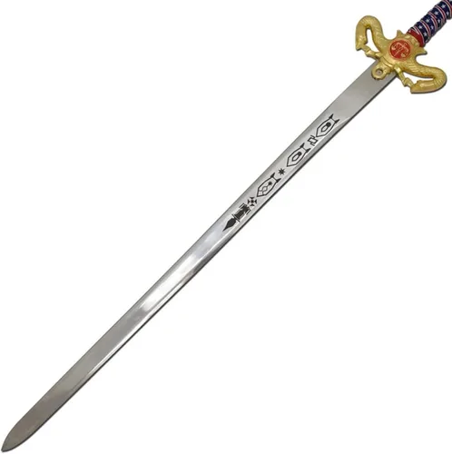 Vista 34 de Medieval Warrior Knights Templar Long Sword with Sheath Steel Guard, Leather Wrapped Handle