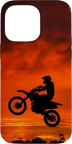 Vista 21 de Carcasa para iPhone 16 Motocross Dirt Bike Jump Sunset