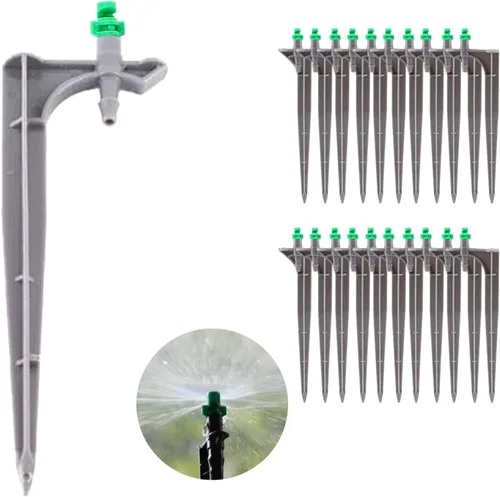 Vista 9 de Sistema de riego de jardín, 20 unidades/bolsa gotero de riego con inserto de tierra emisores de riego por goteo de árboles frutales para tubos