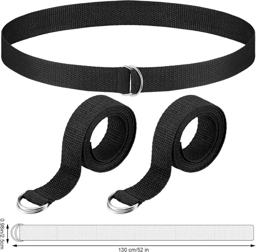 Vista 7 de Seematn Web - Cinturón de fútbol de 52 pulgadas, cinturón de fútbol con anillo en D para hombres, mujeres, jóvenes, niños y niñas
