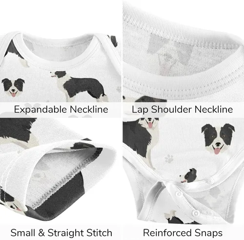 Vista 5 de vvfelixl Conjunto de pantalones de bebé, ropa de bebé de manga corta para niños y niñas de 0 a 24 meses