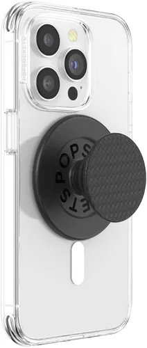 Vista 28 de Agarre para teléfono PopSockets con soporte expansible, agarre adhesivo - aluminio negro Alumbre Negro
