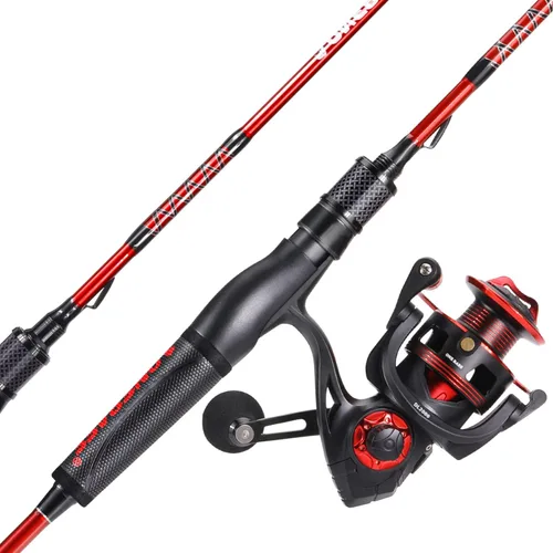 Vista 9 de One Bass Combo de caña de pescar y carrete, IM7 Graphite 2 Pc Blank Baitcasting Combo, caña giratoria con mango de superpolímero
