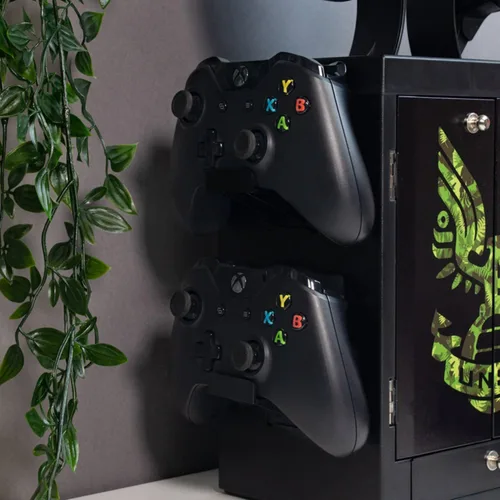 Vista 3 de Numskull Casillero oficial Halo para juegos soporte para controlador soporte para auriculares para Xbox Series XS PS5 Nintendo Switch - Mercancía