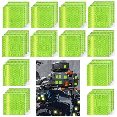 Vista 106 de Pegatinas reflectantes 1 pulgada de diámetro Redondas Reflectoras, Cinta adhesiva impermeable al aire libre de alta visibilidad (80 piezas)