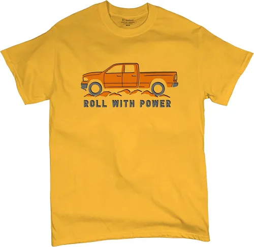 Vista 159 de Tee Hunt Camisetas gráficas y camisetas sin mangas para hombre Roll with Power Pickup Truck