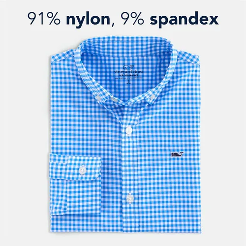Vista 2 de vineyard vines Camisa de cuadros con botones para niño