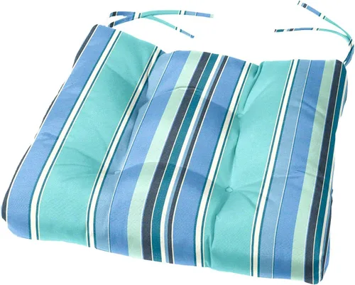 Vista 12 de Cojín para silla Sunbrella de 18 x 18 x 4 pulgadas (Sunbrella Peacock)
