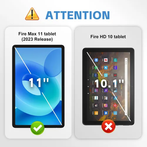 Vista 6 de Protector de pantalla para Fire Max 11 2023 Release 13 Generation, ultra sensible HD vidrio templado antihuellas para todos los nuevos protectores