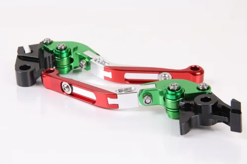 Vista 3 de Palancas Embrague Freno para Ducati 821 Monster 2014-2017 (Verde Rojo)