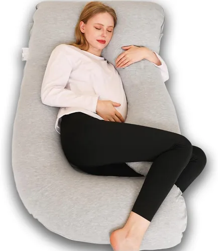 Vista 14 de Almohada de embarazo Chilling Home, almohadas de embarazo en forma de U para dormir, almohada de cuerpo completo, almohada de maternidad