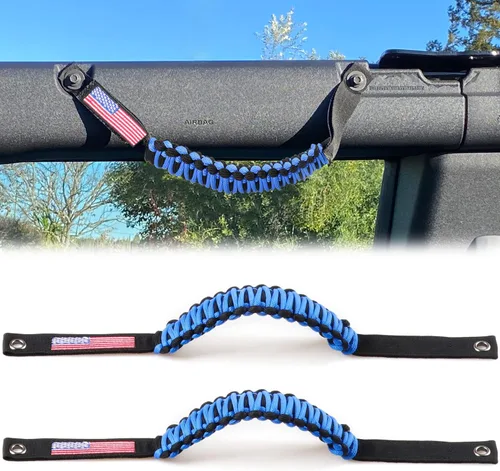 Vista 15 de Asas de agarre de barra antivuelco para Ford Bronco 2021 2022 2023 2024 2025 2 accesorios de 2 puertas y 4 puertas, mango de agarre de paracaídas