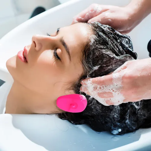Vista 3 de FOMIYES 4 pares de fundas impermeables de silicona para los oídos, protectores de oídos resistentes al calor para tintes para el cabello
