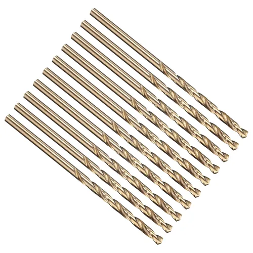 Vista 23 de PATIKIL Broca Jobber de 0.039 in, vástago recto M35 cobalto 5% acero de alta velocidad 135° acabado dorado para metal duro de acero inoxidable - 2