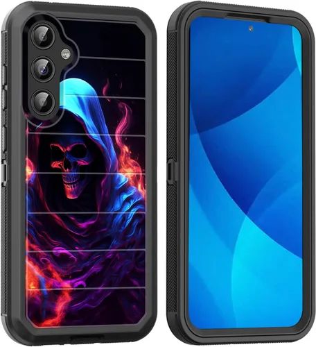 Vista 58 de Funda para Galaxy A15 5G, cuerpo completo, protección contra caídas, a prueba de polvo, resistente de 3 capas, militar, resistente, duradera
