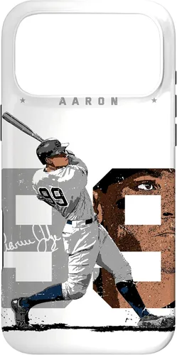 Vista 22 de Aaron Judge Number Portrait Baj New York MLBPA Case for iPhone 17