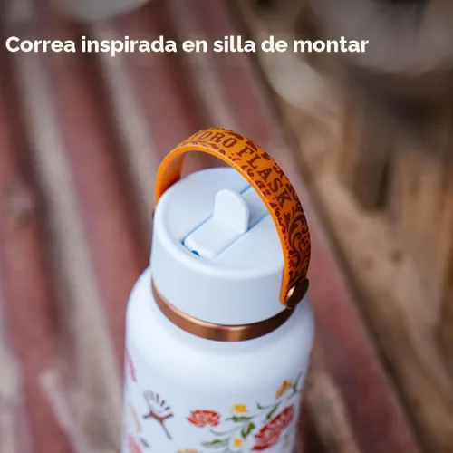 Vista 5 de Hydro Flask Botella de agua – Acero inoxidable aislado – Tapa flexible con popote de boca ancha, antiderrames, a prueba de fugas y recargable en 32