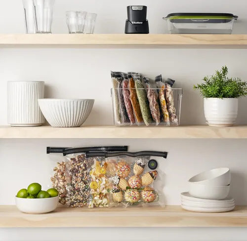 Vista 9 de FoodSaver® Bolsas reutilizables con cremallera al vacío de un galón