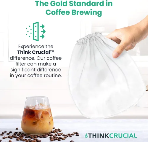 Vista 5 de Think Crucial Bolsa coladora de repuesto compatible con Toddy« Cold Brew System 5 galones cerveceras comerciales, lavable y reutilizable