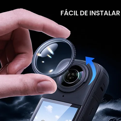 Vista 5 de STARTRC VCR Protector de lente para Insta360 X5, protector de lente de PC