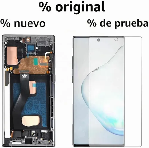 Vista 4 de AMOLED Galaxy NOTE10 Plus - Reemplazo de pantalla original de 6.8 pulgadas para Samsung Galaxy Note10plus 5G N975U N976U pantalla táctil con marco